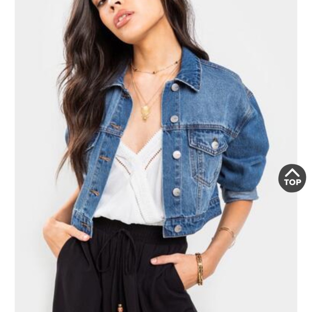 Harper Heritage Cropped Denim Jacket